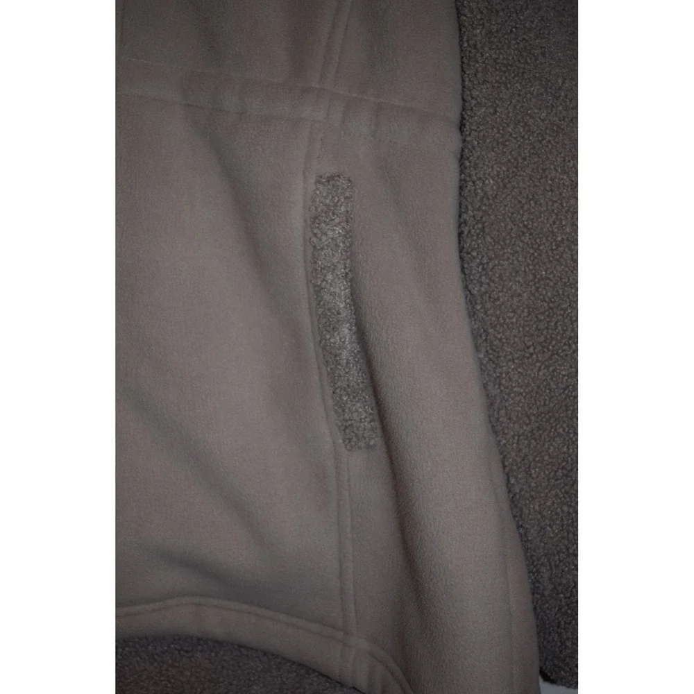 Kookaburra UGG Women's‎ Cozy Fleece Coat Hooded Zip Up Sherpa Trim Taupe Medium